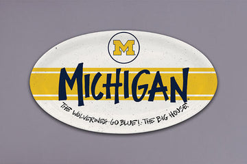 University of Michigan Oval Platter