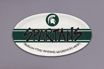 Michigan State University Oval Platter